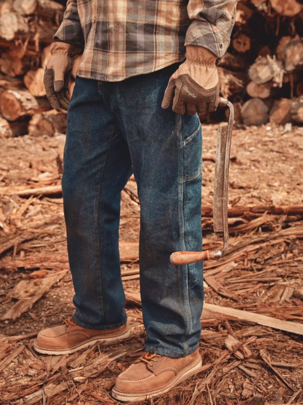 Wrangler Perfectly Worn-In Workwear Farmcore Carpenter Jean 32 x 30